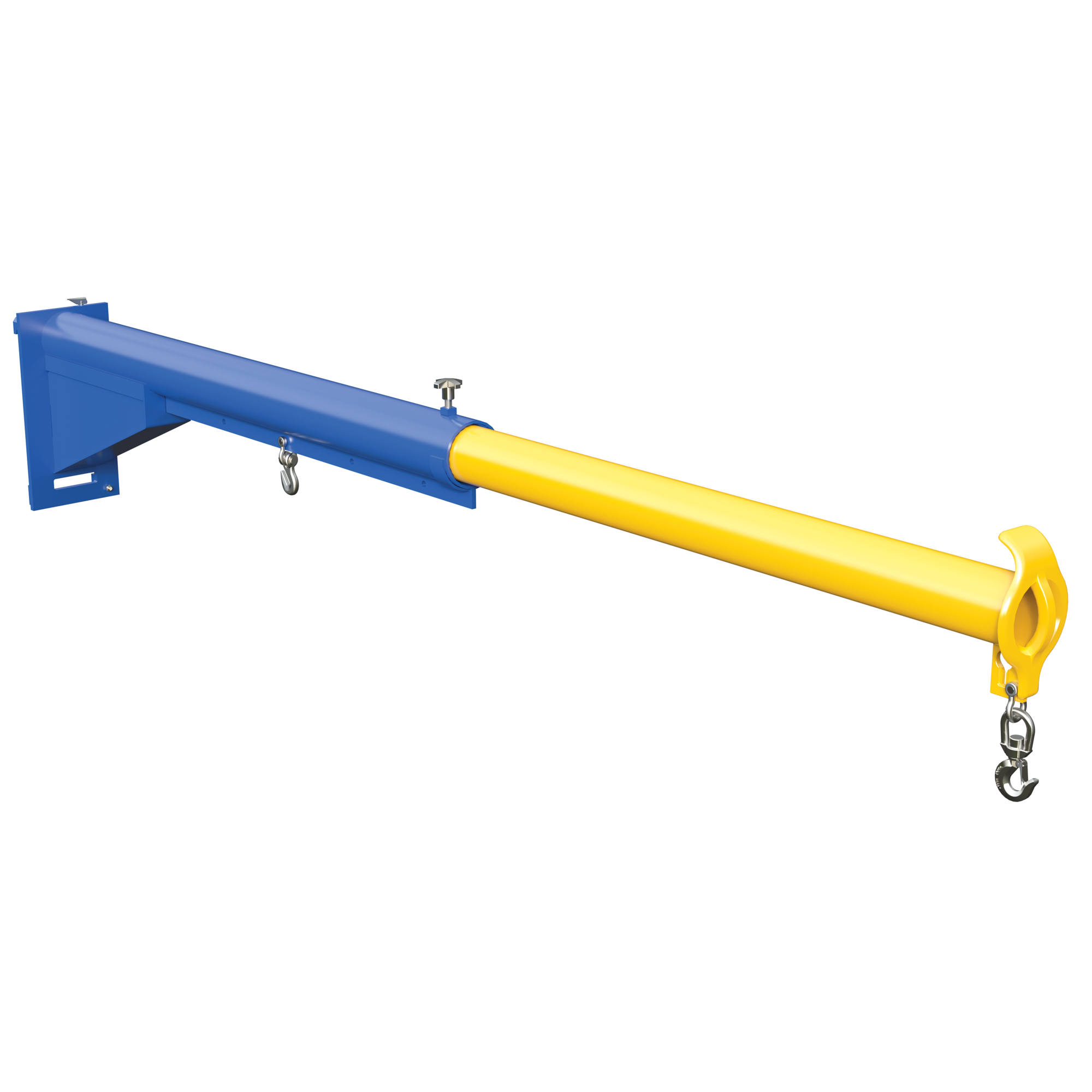 Vestil Steel Carriage Mount Lift Master Boom — Class III, 4,000-Lb. Capacity, Blue/Yellow, Model# LM-CM3-EBT-4